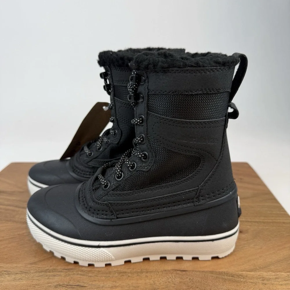 NWOB Big Kids Quicksilver Sub Zero Hi Insulated Winter Snow Boots‎ Sz 1 Y